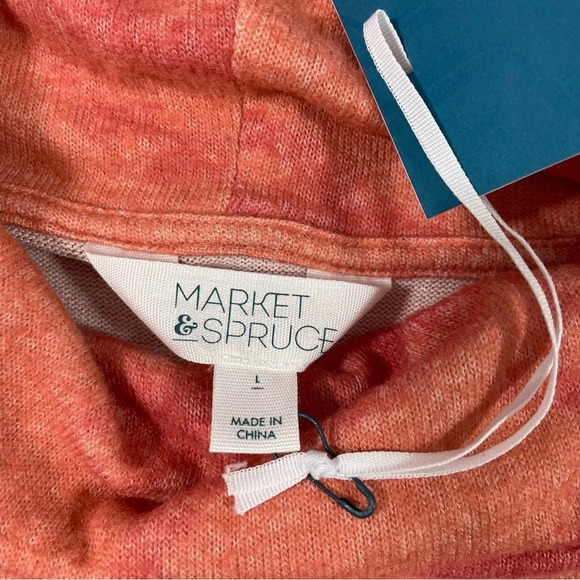 New Market & Spruce Cowl Neck Tunic Shirt Long Sleeve - Picture 5 of 7